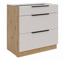 Kuchyňská skříňka Vega 80 D 3S dub artisan/kašmír