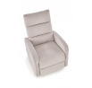Elektricky polohovatelné a masážní křeslo CARINIO, Světle Béžová