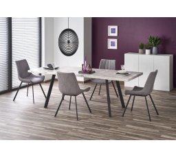 Jídelní stůl DALLAS, černý/mramor