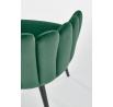 Židle K410, zelený samet