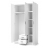 Šatní skříň LIMA S-3, bílá