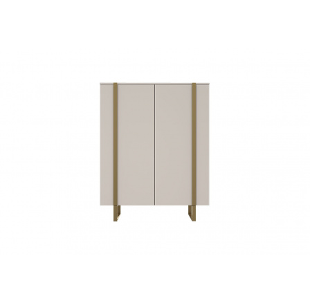 Komoda Verica, cachmere / zlaté nohy