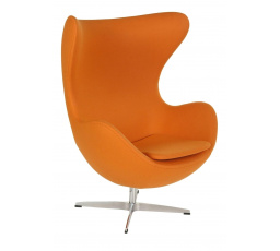 Křeslo Vejce oranžový kašmír 11 Premium