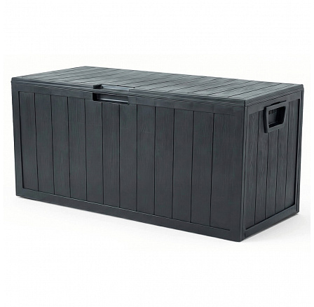 Zahradní úložný box 112x49x54cm, plast, šedá, AZB-G2075 GREY