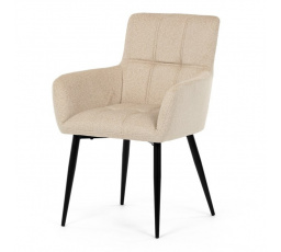 Jídelní židle, béžová, látka, DCH-P3146 CRM2