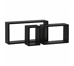 Polička, mdf, černá, P-009 BK