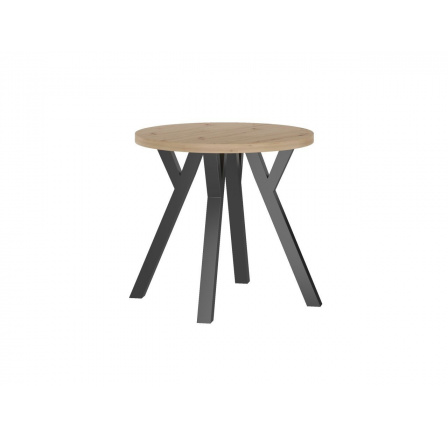 PŘEDPRODEJ -15% do 24.11 ! Kulatý stůl (dub artisan + nohy Y) Fi80 ST(B80)-FX / Y