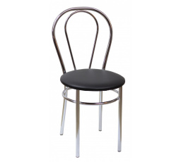 Jídelní židle TULIPÁN, Černá ekokůže