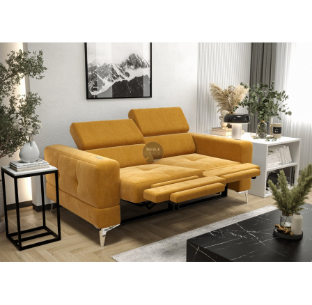 Sofa TOSCANIA II , relax 185 cm - žlutá