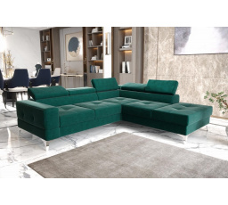 Rohová sedací souprava TOSCANIA II průměr 230x250 - zelená , pravá