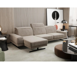 Rohová sedací souprava FIORE MINI 265x180 cm - béžová, levá