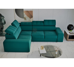 Rohová sedací souprava ROYAL II 280×210 - levá, tyrkysová