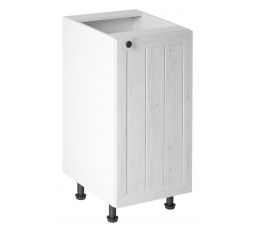 Kuchyňská dolní skřínka - PROWANSJA D40 - Pravá, Bílá/Borovice Andersen