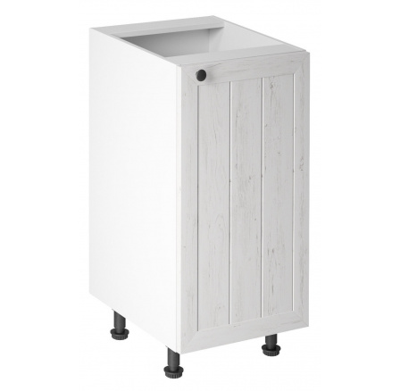 Kuchyňská dolní skřínka - PROWANSJA D40 - Pravá, Bílá/Borovice Andersen