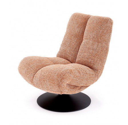 Otočné křeslo MANGO, Skořicová/Černá