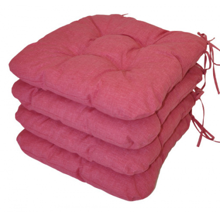 Sedák UNI barva malinový melír - set 4 kusy Sedák UNI barva malinový melír - set 4 kusy