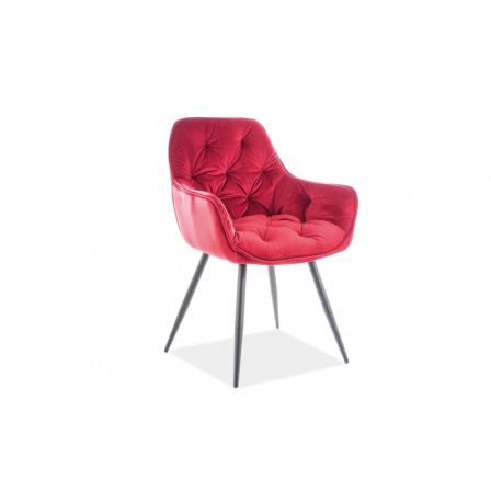 Jídelní židle CHERRY Velvet černá/Bordo Velvet Bluvel 59 Jídelní židle CHERRY Velvet černá/Bordo Velvet Bluvel 59