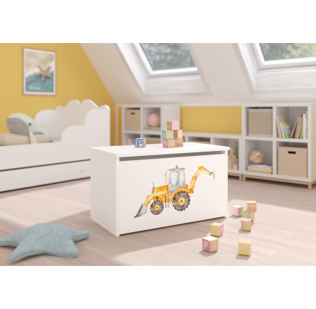 Truhla na hračky DARIA White+Digger