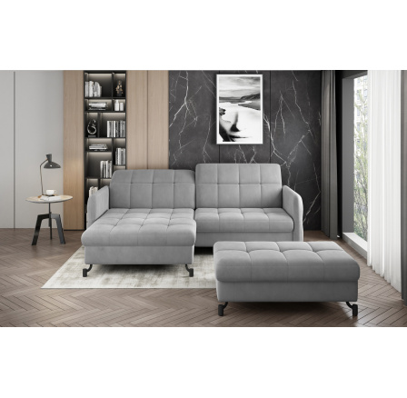 Rohová sedací souprava LORELLE + Taburet Monolith 84 110x200 Levý 1