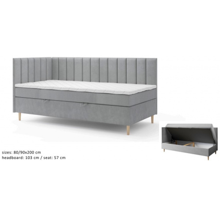 Kontinentální postel Maya 80x200