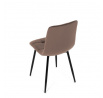 Jídelní židle, hnědá, sametová látka, CT-281 BR4