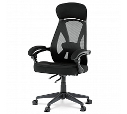 Kancelářská židle, houpací mechanismus, černá síťovina, KA-Y309 BK