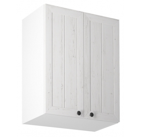 Kuchyňská horní skřínka PROWANSJA G60, Bílá/Borovice Andersen