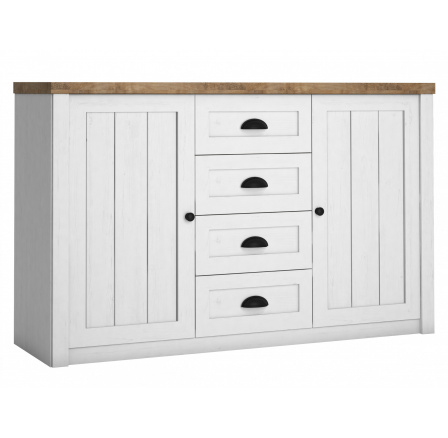 Komoda PROWANSJA K4S, Borovice Andersen + Dub Lefkas Komoda PROWANSJA K4S, Borovice Andersen + Dub Lefkas