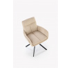 Jídelní otočná židle K536, Béžová/Černá
