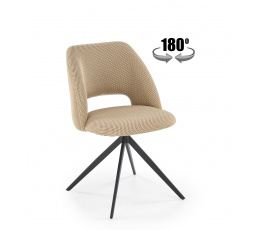 Jídelní otočná židle K546, Béžová/Černá