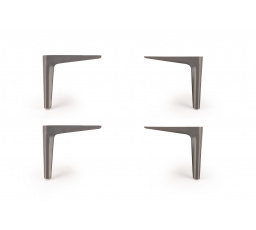 Postel MODULO N1 - Nohy postele (sada), Černé