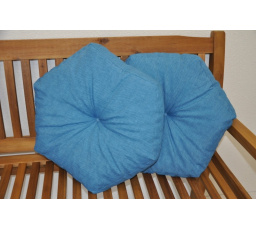 Polštář hvězda tyrkysový set 2 kusy