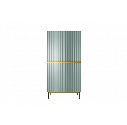 Skříň Nicole 100 cm - šalvěj MDF / zlaté nožky Skříň Nicole 100 cm - šalvěj MDF / zlaté nožky