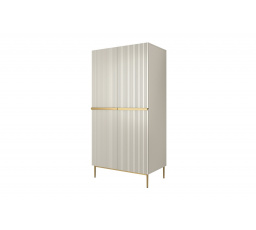 Šatní skříň Nicole, kašmír / zlaté nožky