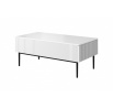 Konferenční stolek Nicole, bílý mat / černé nohy
