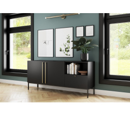 Komoda LANZZI 180, Černý Mat