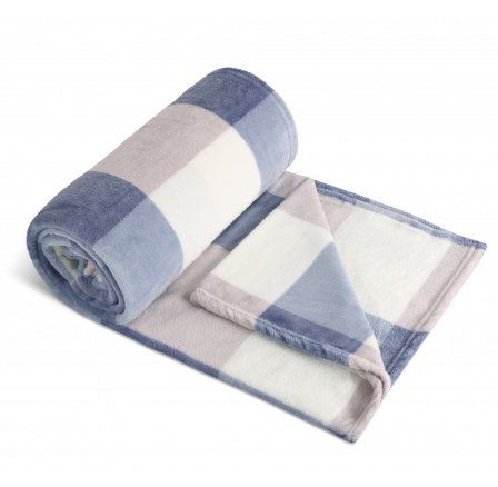 Deka Kemping 150x200 cm kostka modrá