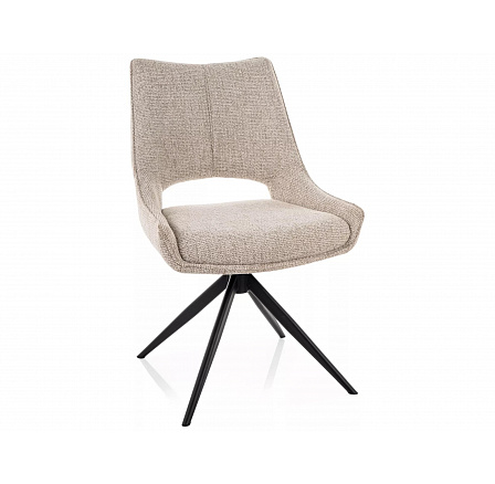 ŽIDLE FINO A NOELLE ČERNÝ RÁM / BÉŽOVÁ 30