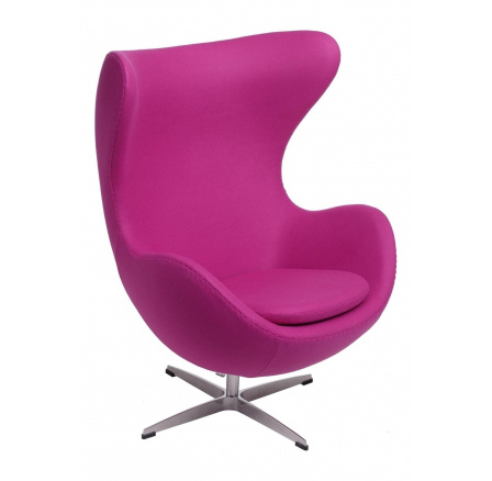 Křeslo Vejce amarantový kašmír 39 Premium Křeslo Vejce amarantový kašmír 39 Premium
