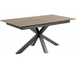 Stůl Heaven 168/210 cm hnědý/černý