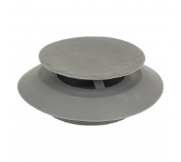 Silikonová zátka do dřezu šedá