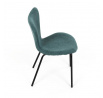 Jídelní židle, modrá, látka, CT-S8010 BLUE2