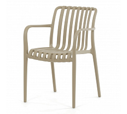 Zahradní židle plast, béžová, CT-X7029 CAP