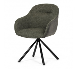 Jídelní židle, zelená, látka, DCH-Y1143 GRN2