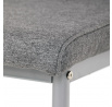 Jídelní židle, šedá, látka, DCL-379 GREY2