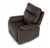 Polohovací křeslo, hnědá, látka vintage, TV-4092 BR3