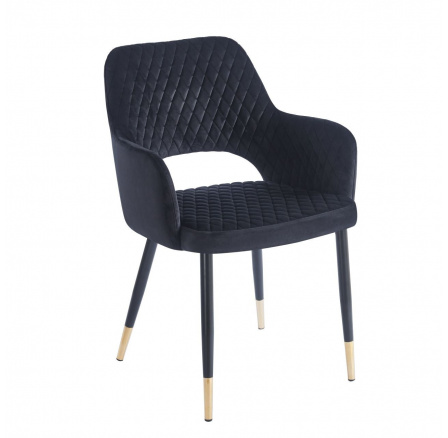 Židle velvet - Riviera 100 černá K3-FX (G) Židle velvet - Riviera 100 černá K3-FX (G)