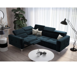 Rohová sedací souprava TOSCANIA , relax s funkcí spaní 185x250 - volitelný odstín - levá