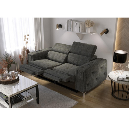 Sofa ORION II , relax 190 cm - šedá
