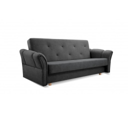 Pohovka rozkládací MAGDA Tmavě šedá, Vena 20